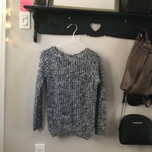 Salt and Pepper Black and White Knit Sweater